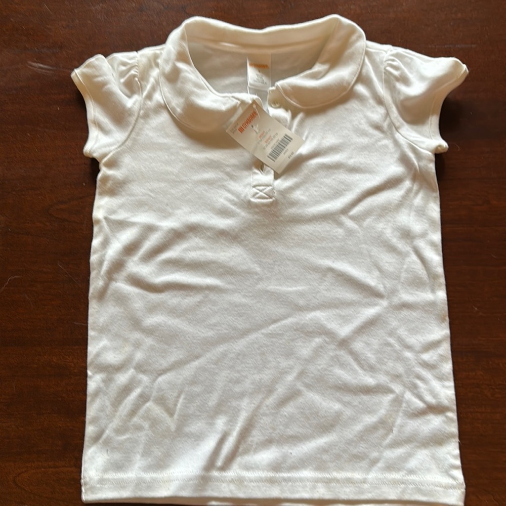 Gymboree white shirt, size 8. NWT